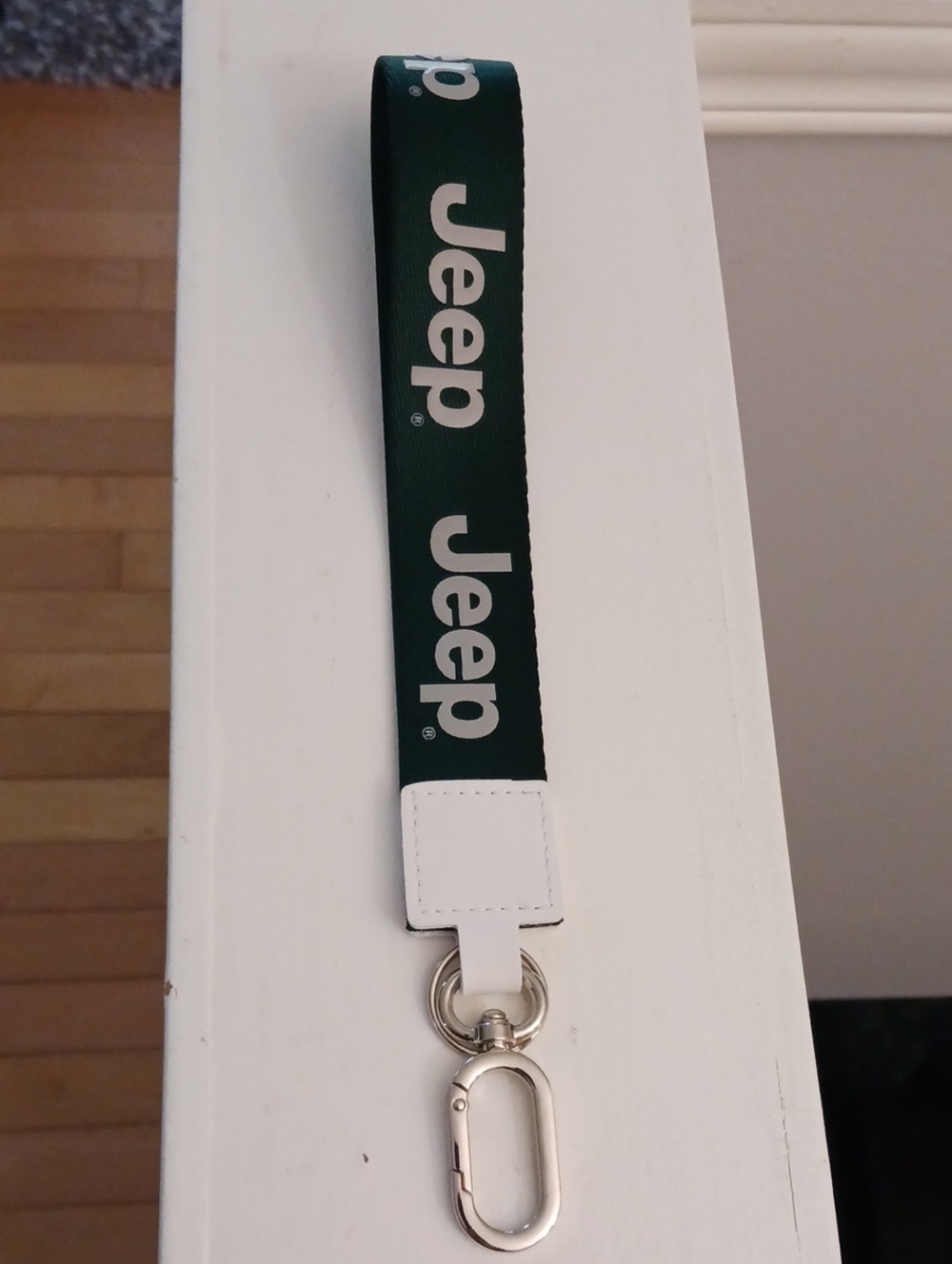 Jeep Green Logo Lanyard with Silver Clip